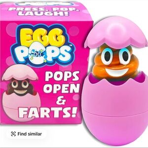 Egg Pops Farting Toy – Pops Up & Farts, Easter Basket Stuffers for Teens & Kids,
